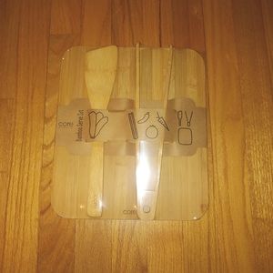 Core Bamboo Serve Set Cutting Board & Tongs Kitchen Wares